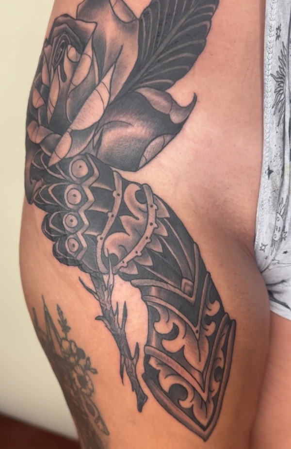 Blackwork Tattoo by Tim Lease