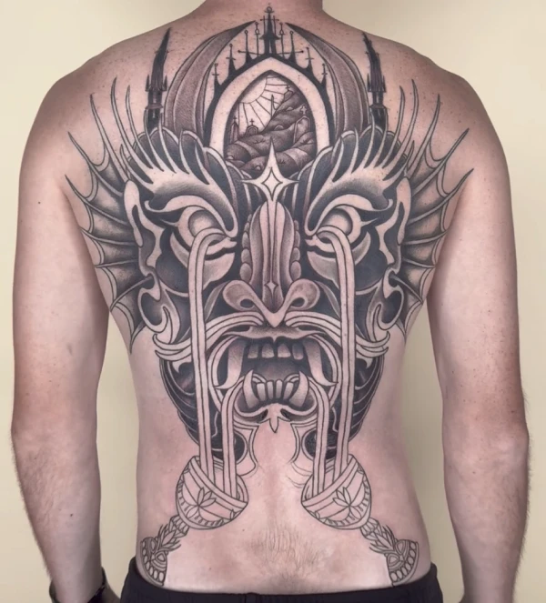Blackwork Tattoo by Tim Lease