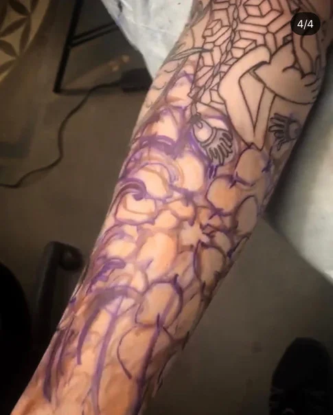 Cover-up Tattoo by Tim Lease