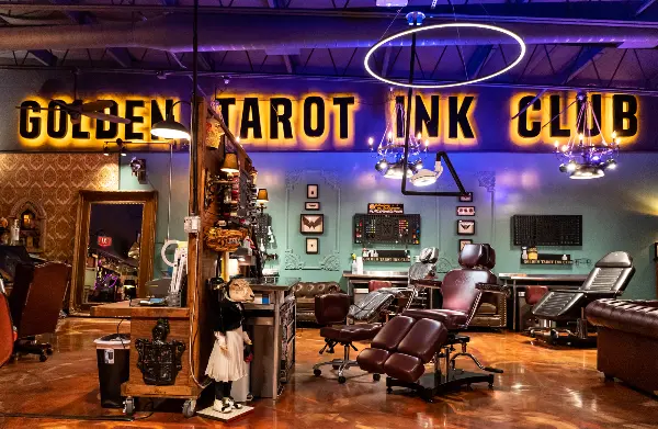 Golden Tarot Ink Club - Shop Interior