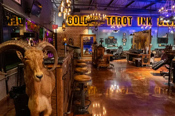 Golden Tarot Ink Club - Shop Interior
